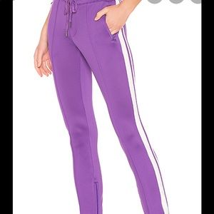 Pam & Gela purple stripe track pants